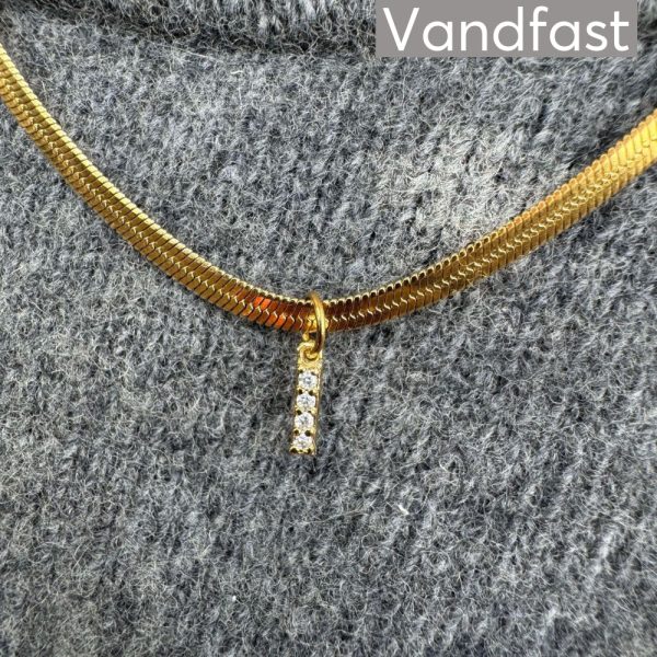 ANNEBRAUNER Snake Letter Necklace (Med Forlænger) - I